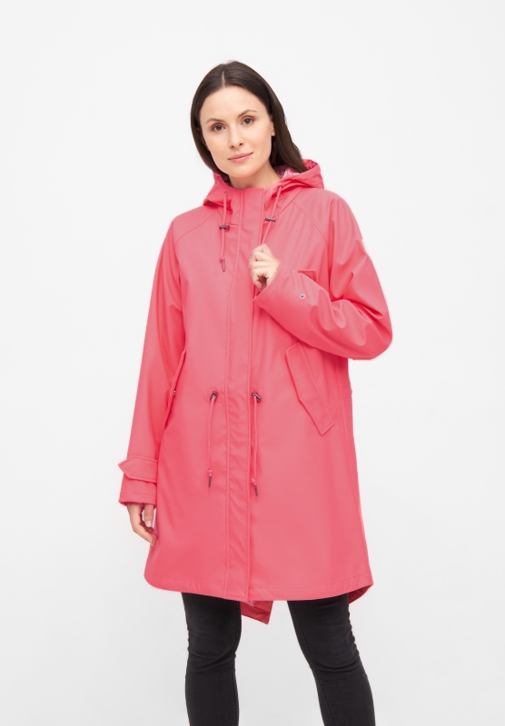 Friese Traveby Paisley Damen Regenjacke - Sugar Coral Rosa